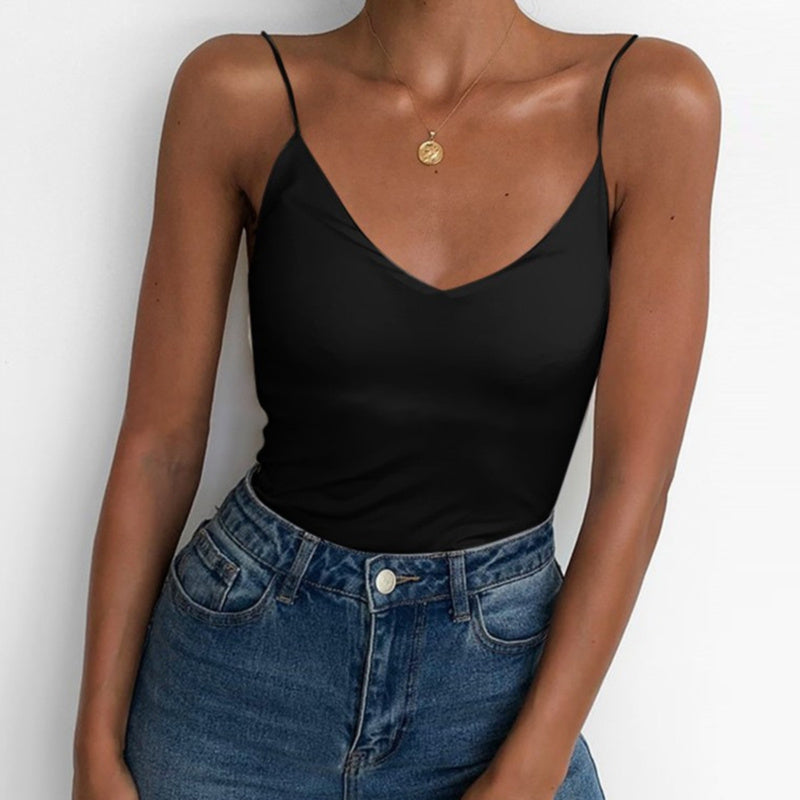 Women's Satin Camisole Tank – Lightweight & Minimalist - S TO XXL