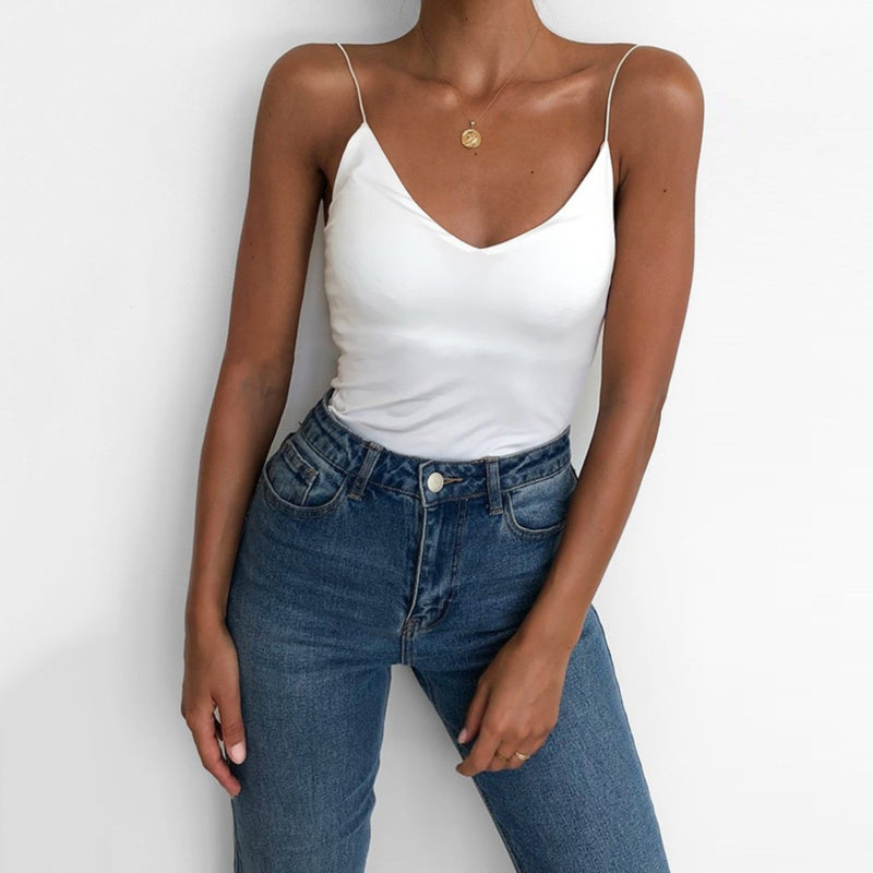 Women's Satin Camisole Tank – Lightweight & Minimalist - S TO XXL