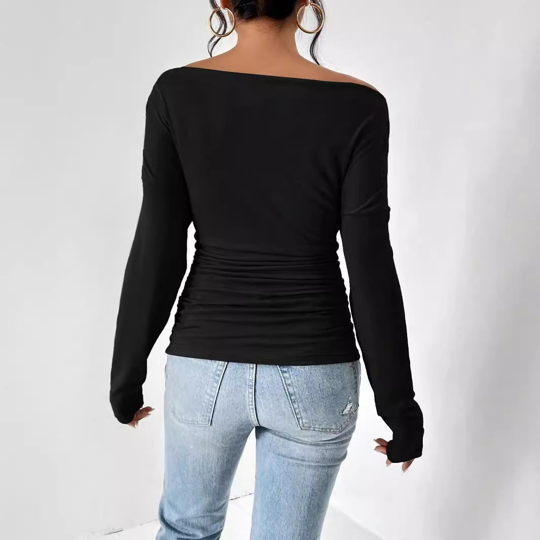 Asymmetric Off-Shoulder Top – Minimal & Chic