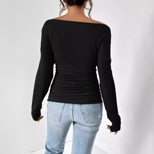 Asymmetric Off-Shoulder Top – Minimal & Chic